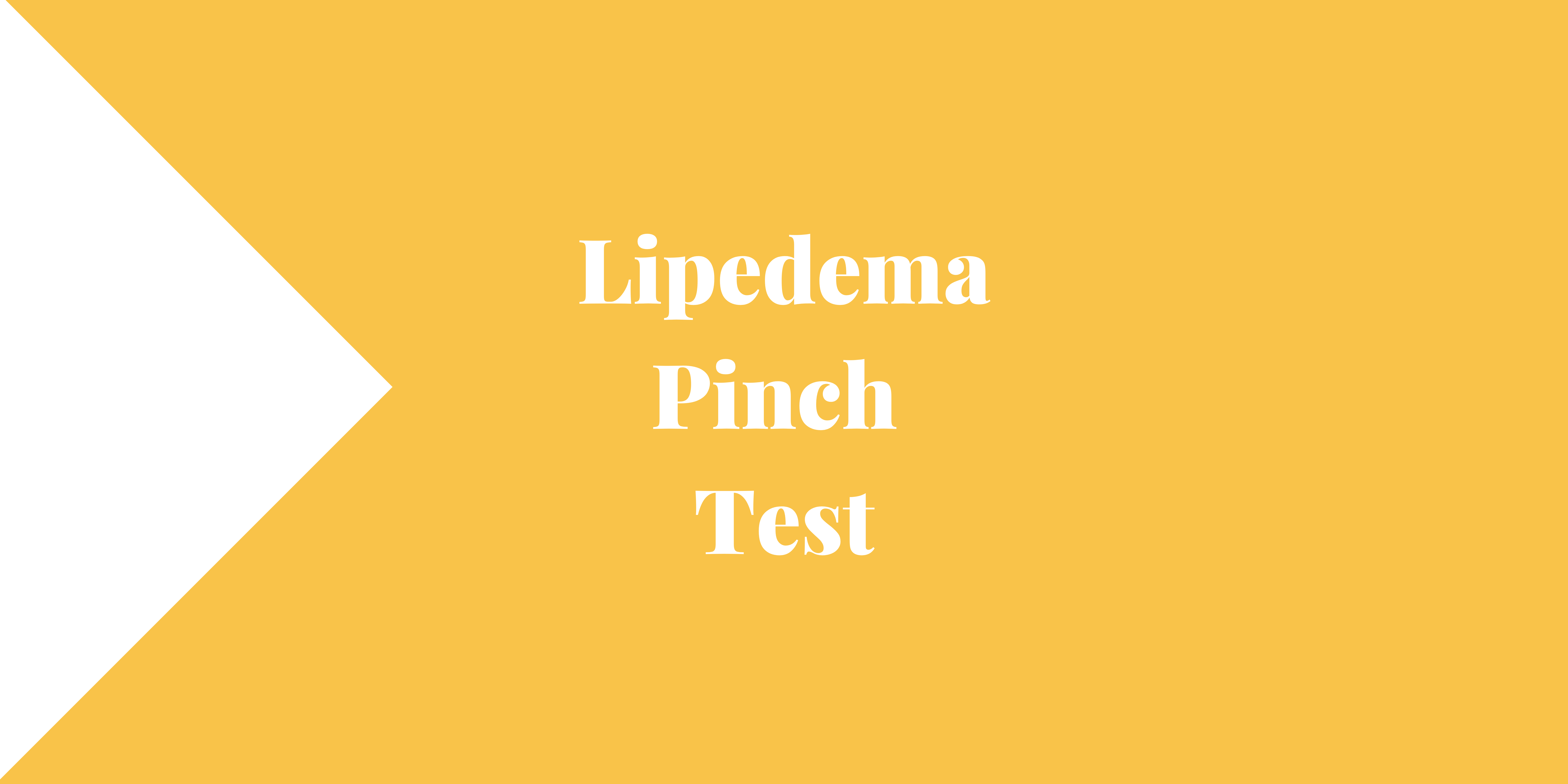 Lipedema Pinch Test